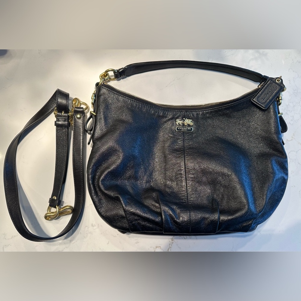 COACH MADISON LEATHER CONVERTIBLE HOBO